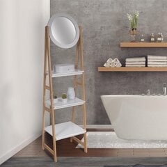 Pastatoma lentyna su veidrodžiu “Copenhagen”, 43x163x36cm цена и информация | Аксессуары для ванной комнаты | pigu.lt