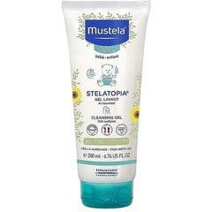 Гель для душа для детей Mustela Bébé Stelatopia Cleansing Gel, 200 мл цена и информация | Косметика для мам и детей | pigu.lt