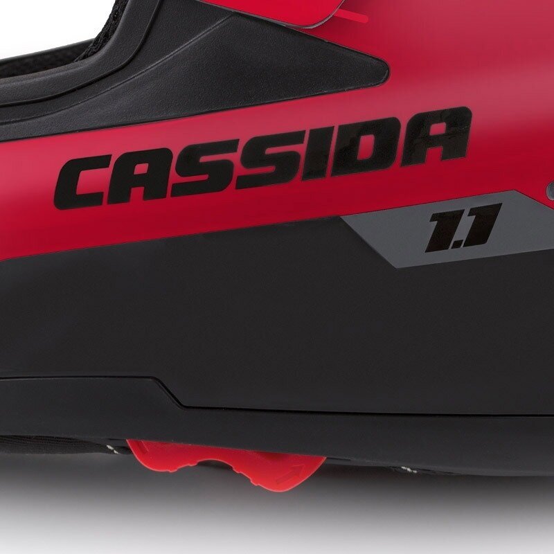 Motociklininko šalmas Cassida, Tour 1.1, pilkas/raudonas/juodas, XXL dydis kaina ir informacija | Moto šalmai | pigu.lt