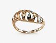Auksinis žiedas kaina ir informacija | Žiedai | pigu.lt