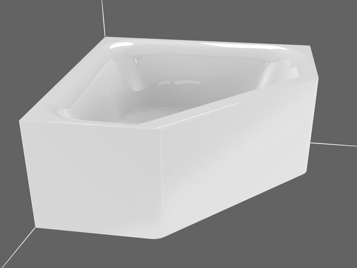 Kampinė vonia RIHO Austin Plug & Play 145x145 cm kaina ir informacija | Vonios | pigu.lt