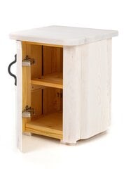 Прикроватная тумба 002, белая цена и информация | MSL wooden furniture Мебель и домашний интерьер | pigu.lt