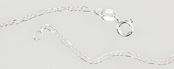 Sidabrinė grandinėlė Figaro 1,8 mm , briaunų apdirbimas deimantu kaina ir informacija | Kaklo papuošalai | pigu.lt
