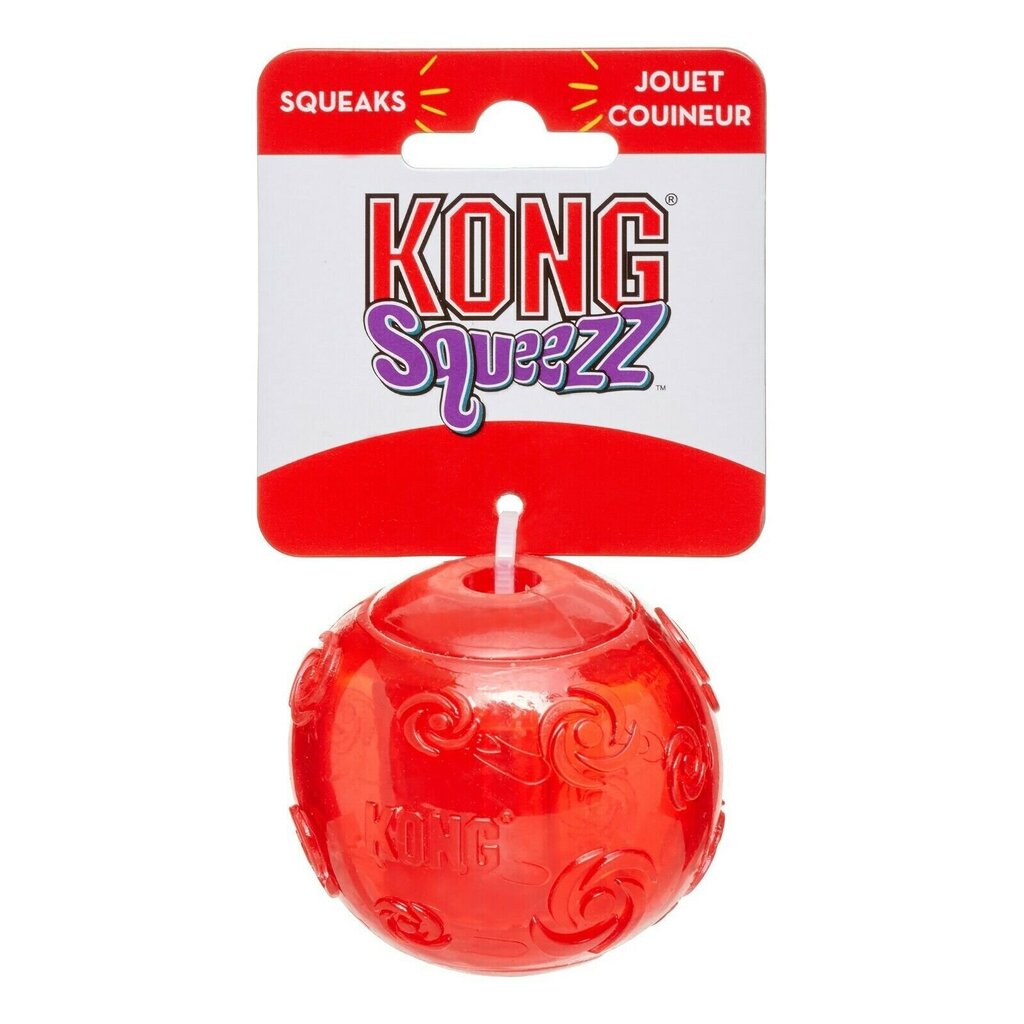 Kong kamuoliukas šunims Squeezz Ball, M, 6 cm цена и информация | Žaislai šunims | pigu.lt