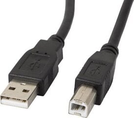 Lanberg USB-A - USB-B 2.0, 1m kaina ir informacija | Laidai telefonams | pigu.lt