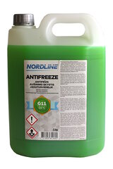 NORDLINE Охлаждающая жидкость зеленая -35 ° C (G11) 5 кг цена и информация | Очищающие и охлаждающие жидкости | pigu.lt