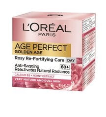 Dieninis veido kremas brandžia odai L'oreal Paris Age Perfect Golden Age Rosy SPF20 50 ml kaina ir informacija | Veido kremai | pigu.lt