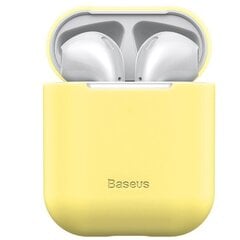 Baseus Super Thin Silica Gel Case AirPods 1/2 цена и информация | Теплая повязка на уши, черная | pigu.lt