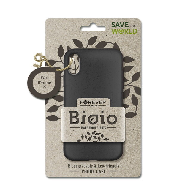 Forever BIOIO Biodegradable & Eco-Friendly back cover case for Apple iPhone 11 Pro Black kaina ir informacija | Telefono dėklai | pigu.lt
