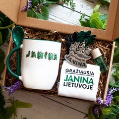 Dovanų rinkinys "Gražiausia Janina" kaina ir informacija | Originalūs puodeliai | pigu.lt