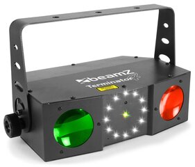 BeamZ Terminator IV LED Double Moon с лазером, стробом и световым эффектом цена и информация | Праздничные декорации | pigu.lt