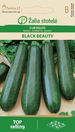 Cukinijos Black beauty цена и информация | Daržovių, uogų sėklos | pigu.lt