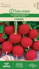 Редис Carmen, 3 г цена и информация | Семена овощей, ягод | pigu.lt
