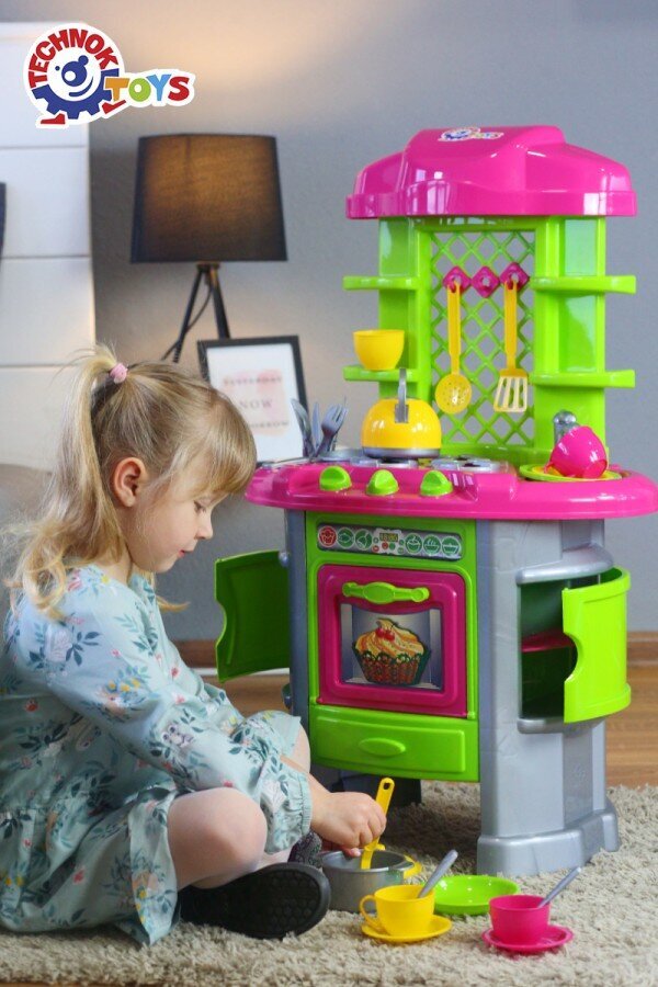 Vaikiška virtuvėlė su indeliais kaina ir informacija | Žaislai mergaitėms | pigu.lt