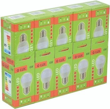 Светодиодные лампы G. LUX GR-LED-G45-E27-6W-3000K, 10шт. Упаковка цена и информация | Электрические лампы | pigu.lt