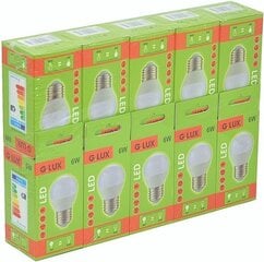 Светодиодные лампы G. LUX GR-LED-G45-E27-6W-3000K, 10шт. Упаковка цена и информация | Электрические лампы | pigu.lt