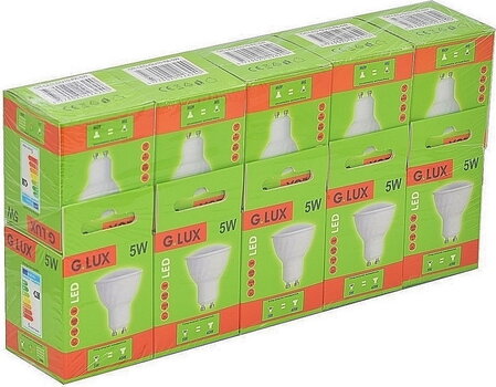Светодиодные лампы G. LUX GR-LED-GU10-PA-5W 3000K, 10шт. Упаковка цена и информация | Электрические лампы | pigu.lt