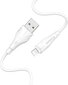 Borofono kabelis BX18 Optimal - USB iki Lightning - 2 metrai baltas kaina ir informacija | Laidai telefonams | pigu.lt