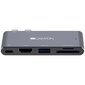 Canyon Multiport Docking Station, 100-240V, Output USB-C PD100W&USB-A 5V/1A kaina ir informacija | Adapteriai, USB šakotuvai | pigu.lt