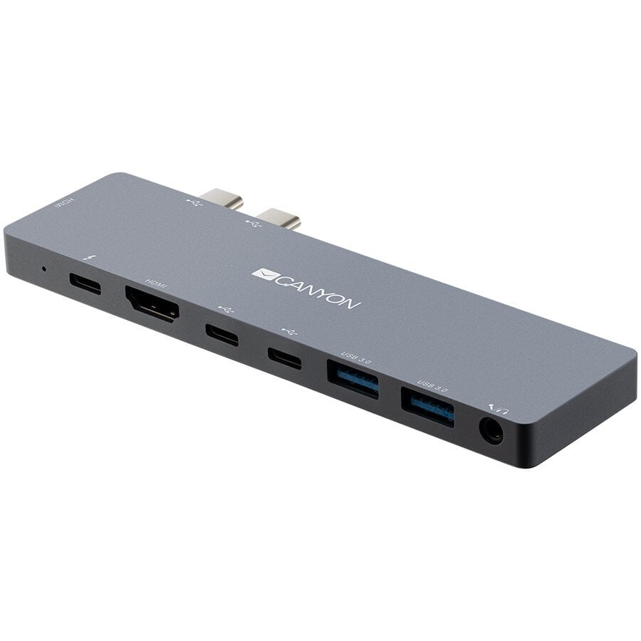 Canyon Multiport Docking Station with 8 port kaina ir informacija | Adapteriai, USB šakotuvai | pigu.lt