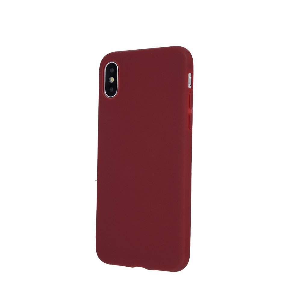Mocco Ultra Slim Soft Matte 0.3 mm Silicone Case for Samsung Galaxy A21 Dark Red kaina ir informacija | Telefono dėklai | pigu.lt