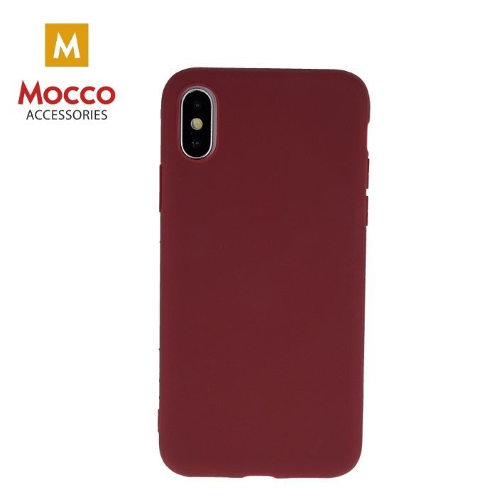 Mocco Ultra Slim Soft Matte 0.3 mm Silicone Case for Samsung Galaxy A21 Dark Red kaina ir informacija | Telefono dėklai | pigu.lt