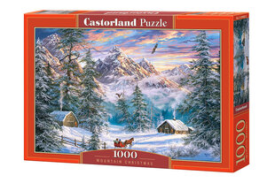 Пазл Castorland Mountain Christmas, 1000 дет. цена и информация | Пазлы | pigu.lt