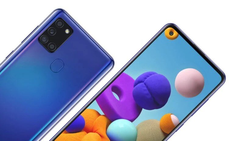 Samsung Galaxy A21s, 32 GB, Dual SIM, Blue цена и информация | Mobilieji telefonai | pigu.lt