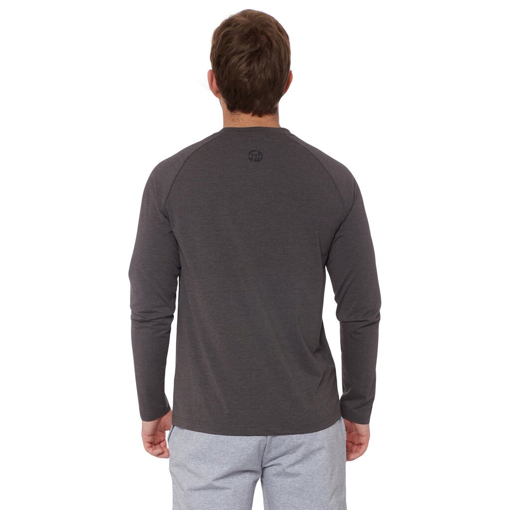 Vyriški marškinėliai ilgomis rankovėmis Wave FHM, pilki kaina ir informacija | Vyriški marškinėliai | pigu.lt