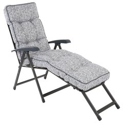 Шезлонг Patio Lena Lounger A079-06PB, серый цена и информация | Шезлонги | pigu.lt