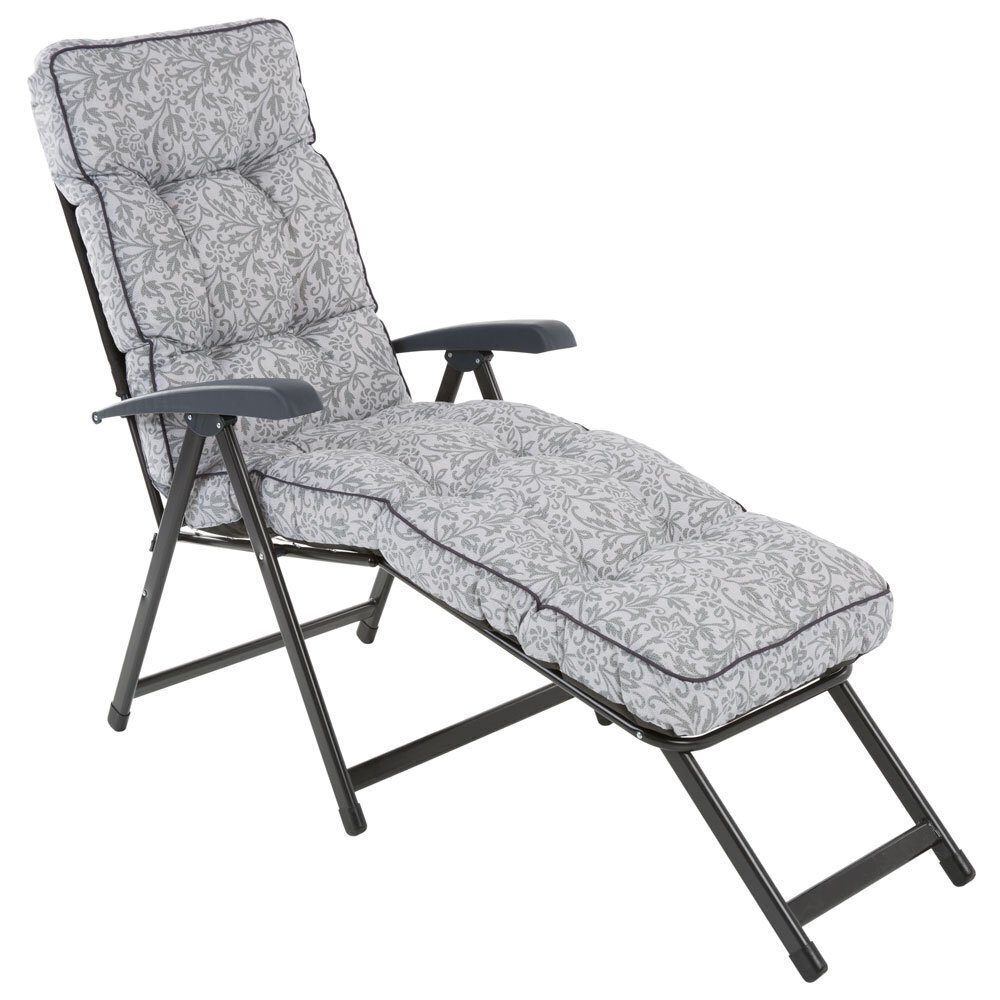 Gultas Patio Lena Lounger A079-06PB, pilkas цена и информация | Gultai | pigu.lt