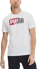 Vyriški laisvalaikio marškinėliai Puma Flock Graphic Tee, balti цена и информация | Футболка мужская | pigu.lt