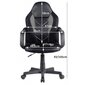 Žaidimų kėdė vaikams Nore F4G FG-C18, juoda/pilka цена и информация | Biuro kėdės | pigu.lt
