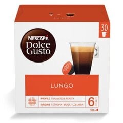 Кофейные капсулы NESCAFE DOLCE GUSTO LUNGO, 30 капсул, 195г цена и информация | Кофе, какао | pigu.lt