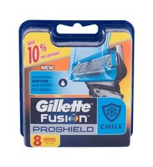 Бритвенные головки Gillette Fusion Proshield Chill, 8 шт. цена и информация | Косметика и средства для бритья | pigu.lt