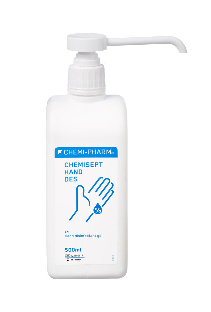 Rankų dezinfekavimo priemonė Chemi-Pharm Chemisept Hand Des, 500 ml цена и информация | Pirmoji pagalba | pigu.lt