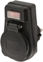 „Brennenstuhl“ adapteris su jungikliu IP44 juodas kaina ir informacija | Elektros jungikliai, rozetės | pigu.lt