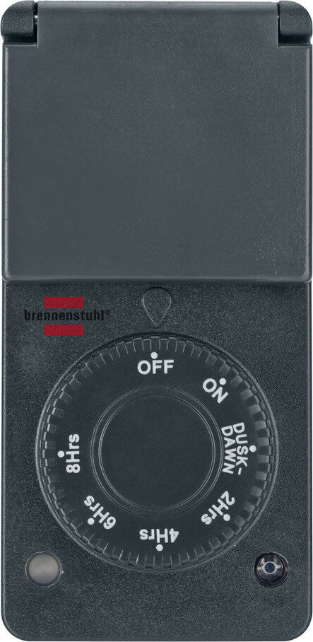 Brennenstuhl laikmatis su foto rėle 1840W antracito IP44 kaina ir informacija | Elektros jungikliai, rozetės | pigu.lt