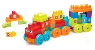 Алфавитный поезд Mega Bloks цена и информация | Игрушки для малышей | pigu.lt
