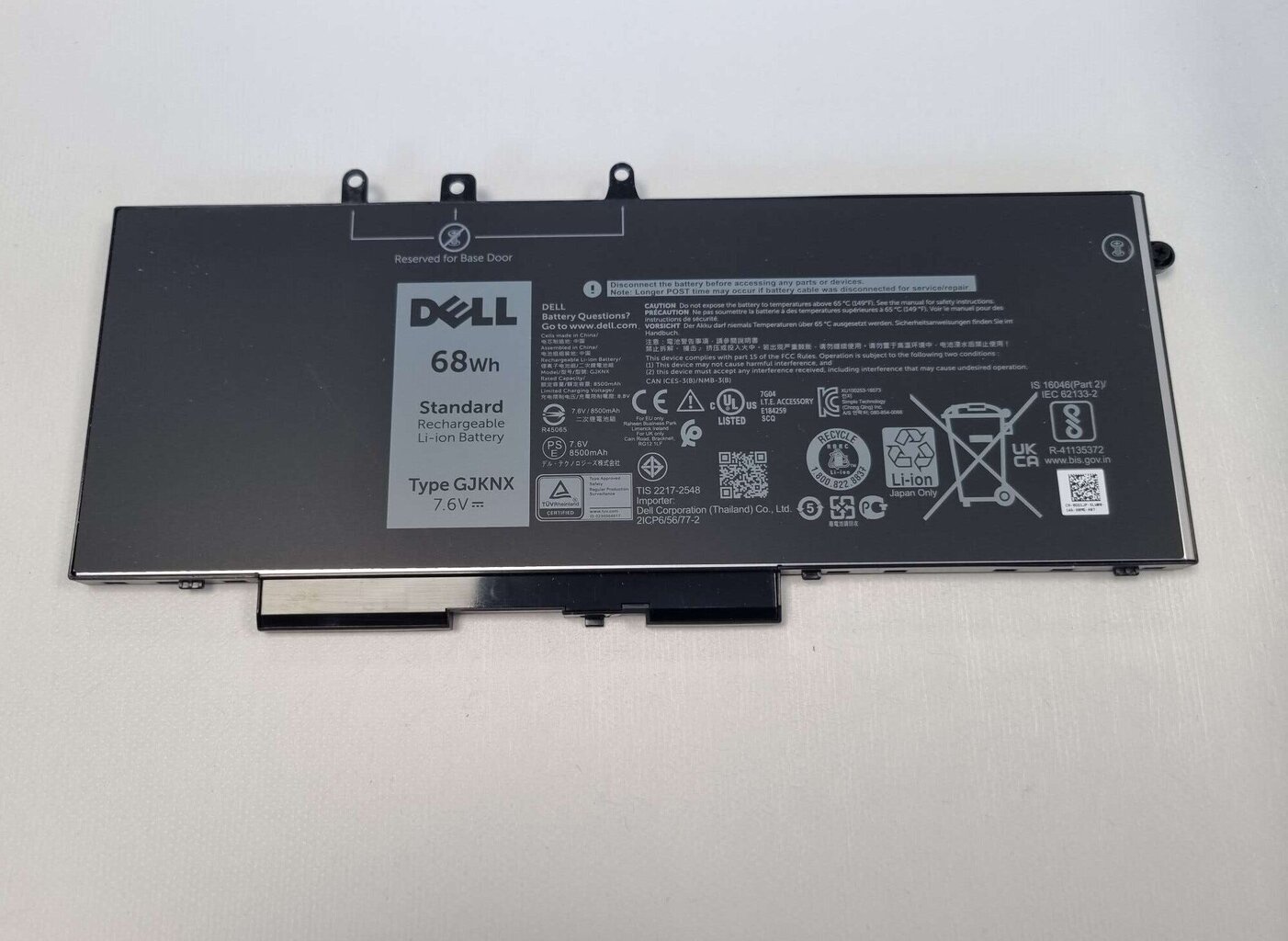 Dell GJKNX 68WHR Precision: M3520, M3530, Latitude: 5491, 5591, 5280, 5290, 5480, 5490, 5495, 5580, 5590. kaina ir informacija | Akumuliatoriai nešiojamiems kompiuteriams | pigu.lt