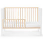Medinė lovytė Kinderkraft Mia, 120x60 cm, balta kaina ir informacija | Kūdikių lovytės | pigu.lt