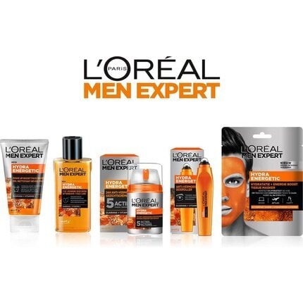 Drėkinanti veido kaukė vyrams L'Oreal Paris Men Expert Hydra Energetic, 32 g kaina ir informacija | Veido kaukės, paakių kaukės | pigu.lt