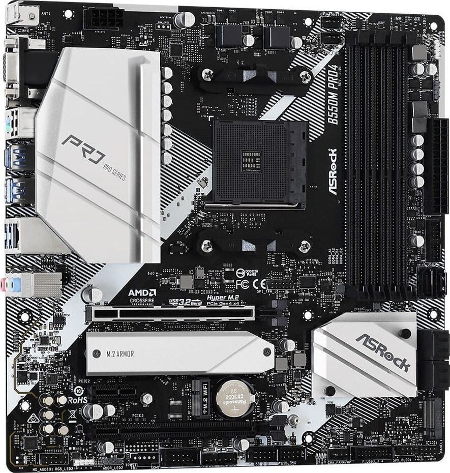 ASRock B550M PRO4 kaina ir informacija | Pagrindinės plokštės | pigu.lt