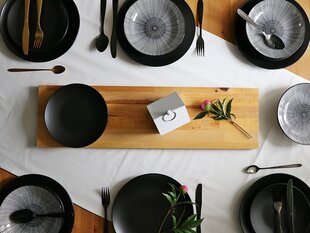 Обеденный сервиз Black Nagano, 18 частей цена и информация | Посуда, тарелки, обеденные сервизы | pigu.lt