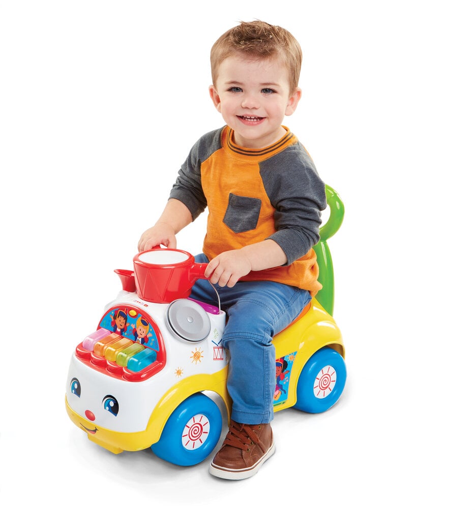 Paspiriama mašinėlė Fisher Price Little People Music Parade Ride-On, geltona kaina ir informacija | Žaislai kūdikiams | pigu.lt