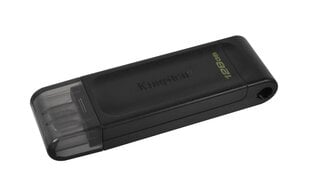 MEMORY DRIVE FLASH USB-C 128GB/DT70/128GB KINGSTON цена и информация | Kingston Компьютерная техника | pigu.lt