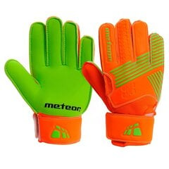 Вратарские перчатки Meteor Catch, оранжевые цена и информация | Перчатки вратаря | pigu.lt