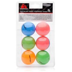 Набор мячей для настольного тенниса Meteor Rainbow, 6 шт. цена и информация | Мячи для настольного тенниса | pigu.lt