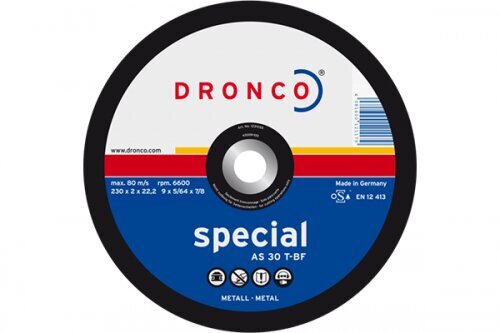 Metalo pjovimo diskeliai Dronco - 125x1x22.3 цена и информация | Sodo technikos dalys | pigu.lt