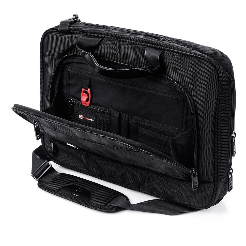 Kompiuterio krepšys Swissbags Sion 16", juodas kaina ir informacija | Krepšiai, kuprinės, dėklai kompiuteriams | pigu.lt